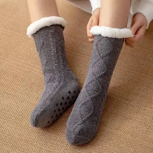 chaussettes thermiques, chaussettes chaudes, chaussettes en cachemire, chaussettes d'hiver, chaussettes épaissies, chaussettes pour la maison