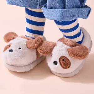 Chaussons pour enfants, pantoufles mignonnes, pantoufles chaudes, pantoufles de dessin animé, chaussures de maison, pantoufles en coton